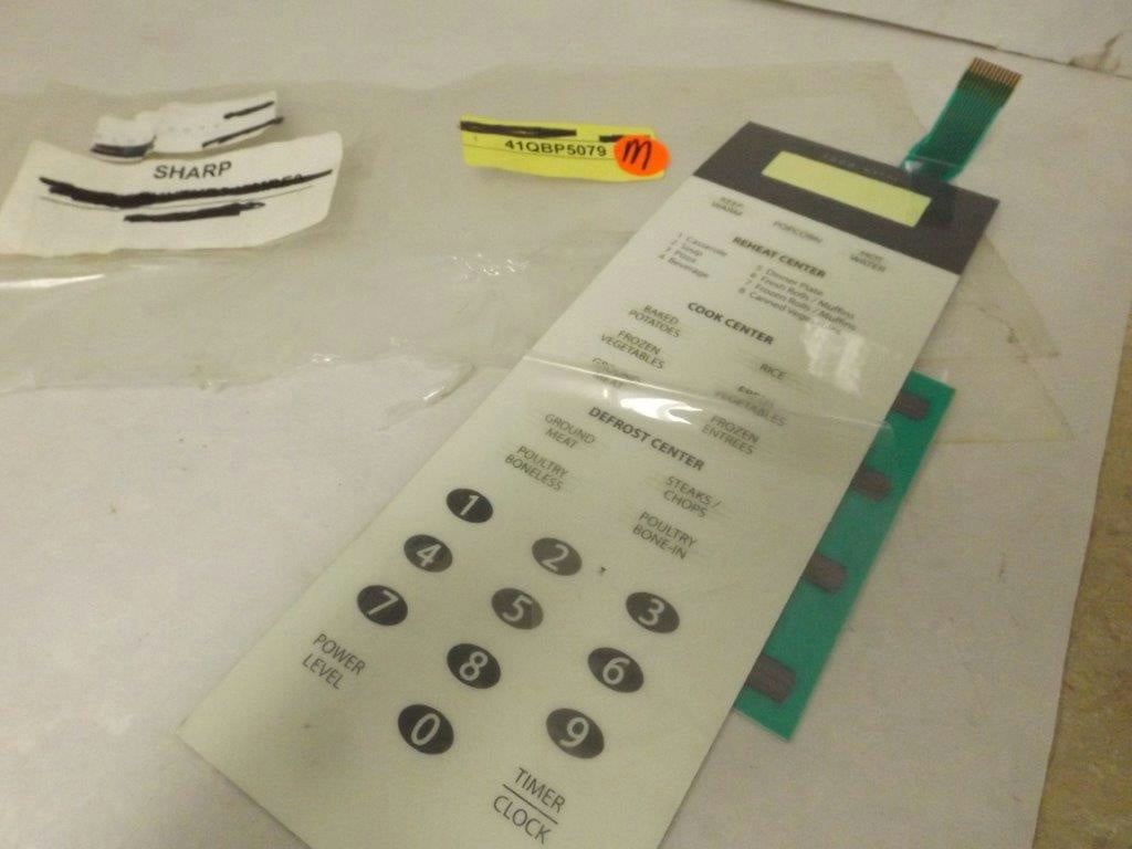 SHARP MICROWAVE 41QBP5079 TOUCHPAD NEW SHARP MICROWAVE 41QBP5079 TOUCHPAD NEW